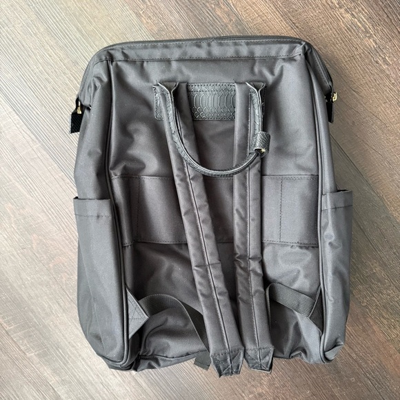 Nicole Miller Large Travel Laptop Backpack Bag Black main image 2